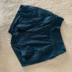 Halara athletic shorts, teal, wide waist band